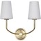 Nuvo Cordello 2-Light Sconce Vintage Brass Etched White Opal Glass 60/7882 - alternate 3